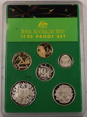 1992 Australian Proof Set 6 Gem Coins Slight Scuffs on the Case No Box No COA - Image 1 of 2