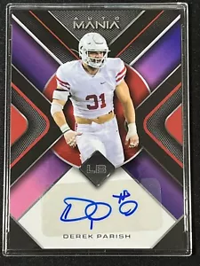 2022 Wild Card Auto Mania #AM-TR7 Derek Parish Rookie Autografo Houston Cougars - Foto 1 di 3