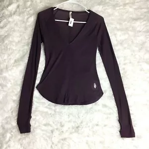 Camiseta manga larga cuello en V púrpura fm Movement talla Sp - Imagen 1 de 6