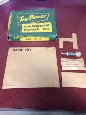 KIT CARBURADOR NORS 1955 CHEVROLET COCHE Y CAMIÓN TRANSMISIÓN STD 2 BL R7142 K-221 Foto 1 de 4