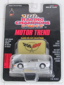 Chevy Corvette plateado Racing Champions Mint Motor Trend Edition #92 1997 - Imagen 1 de 5