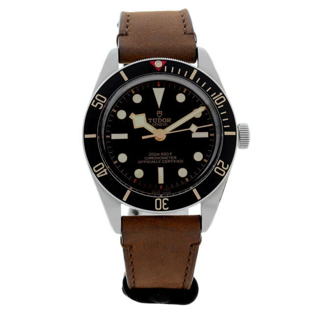 TUDOR Black Bay schwarzes Zifferblatt Unisex-Uhr - 79030N