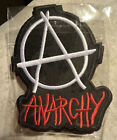 “ANARCHY “ 4” Inch EMBROIDERED IRON ON BIKER PATCH.. FAST U.S.A. SHIPPING…,,