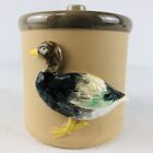 Vintage Haloon Group 1983 Ceramic Canister Mallard Duck Country Farmhouse Cabin