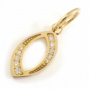 Colgante de joyería fina motivo número superior 0 diamantes oro amarillo 750 (18 quilates) - Imagen 1 de 4