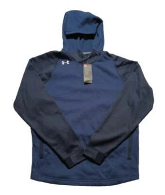 Nuevo suéter con capucha Under Armour polar peso medio para hombre azul marino dinastía todas las tallas Foto 1 de 4