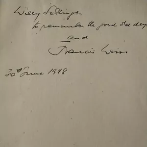 Waltzing Volcanos Hand signed by Francis Weiss 1945 Hollis Carter London Vintage - Picture 1 of 12