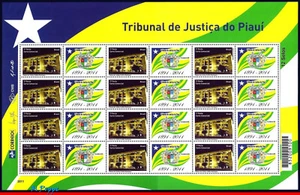 3188 BRAZIL 2011 COURT OF JUSTICE OF PIAUI, ARCHITECTURE, RHM C-3147, SHEET MNH - Picture 1 of 3