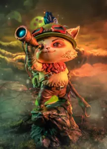 New 1/4 Scale Official Original Teemo The Swift Scout Figure Resin Statue - Picture 1 of 2