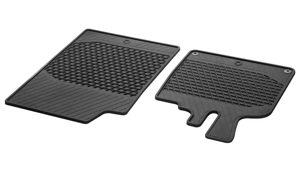 Original smart Fu�matten Gummimatten 2-teiliger Satz smart 451 Cabrio Coupe NEU - Bild 1 von 1