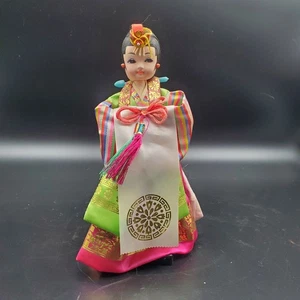 Vintage Korean Traditional Hanbok Doll Cultural Figurine Asian Decor Souvenir - Picture 1 of 9