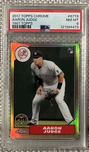 2017 Topps Chrome - 1987 Design Aaron Judge #87T-8 (RC) - Foto 1 di 3