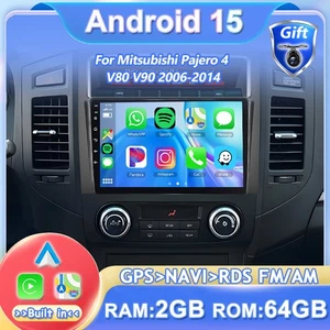 Android 15 per Mitsubishi Pajero 4 V80 V90 autoradio GPS navigatore auto riproduzione 2G+64GB - Foto 1 di 18