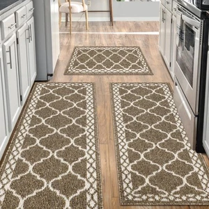 Kitchen mats for Floor 3 Piece Set,Soft Comfort Kitchen Runner Rugs Non Skid ... - Picture 1 of 7
