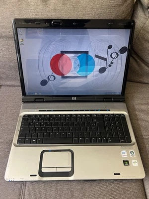 HP dv9500 - Intel T7250 - GeForce 8600GS, 4GB, 160GB, Windows 7 - Immagine 1 di 4