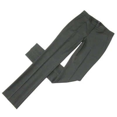 Pantalones rectos de lana elásticos verdes Theory Rosel in Hunter 2 x 34 nuevos con etiquetas Foto 1 de 4