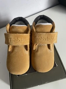 Timberland Crib Bootie Infants Boots Wheat Suede Baby Shoes Size UK 3.5 EU 20 - Picture 1 of 7