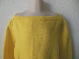 Ralph Lauren Plaid Label Bright Lemon Yellow Sweater Teen Boys Sz M - Picture 1 of 9