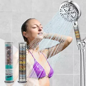 2 Pack Replacement Shower Filters 20 Stage Showerhead Filter for Hard Water - Picture 1 of 11