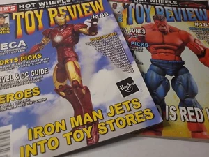 2 Issues of LEE'S TOY REVIEW Mag w/ MARVEL Covers (2008) RED HULK, IRON MAN - Picture 1 of 11