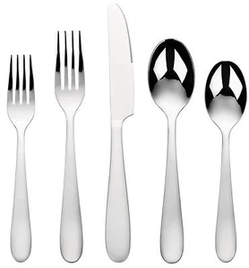 20 PCS Stainless Steel Flatware Silverware Set Mirror Polishing Knife/Fork/Spoon - Picture 1 of 7