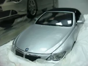 WOW EXTREMADAMENTE RARO BMW E64 645ci techo blando 2004 plata 1:18 Kyosho-AutoArt/GTR/M - Imagen 1 de 2