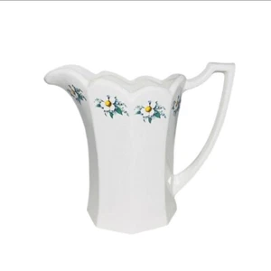 Vtg McCoy Wash Pitcher Floral #753 Transfer Ware Signed Multi-Color 5"Wx10"Lx9"H - Picture 1 of 7