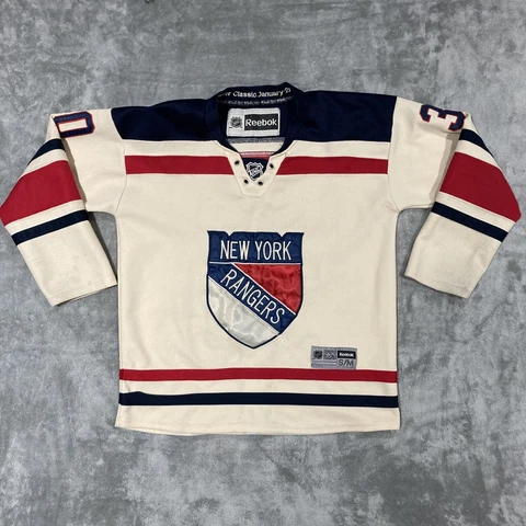 HENRIK LUNDQVIST NEW YORK RANGERS REEBOK WINTER CLASSIC JERSEY KIDS S/M 2012 Cover