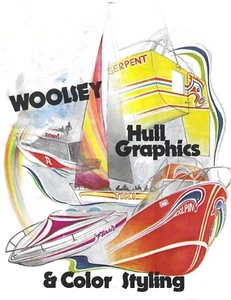 Woolsey Marine Pinturas Casco Gráficos Estilos de Color Pintura Chips Gráfico 1978 De Colección - Imagen 1 de 7