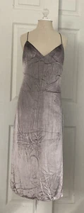 $495 Vestido Sexy de Seda aterciopelada Beige Metálico Rag & Bone Talla 2 - Nuevo con Defecto - Imagen 1 de 11