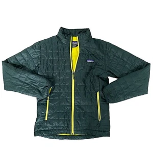 Patagonia Nano Puff Jacket Green Yellow Men’s Small RARE Primaloft insulated - Picture 1 of 12