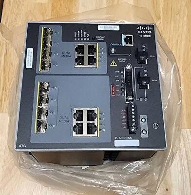 Cisco IE-4000-4TC4G-E 12 Ports Network Switch - Image 1 of 3