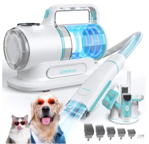 SIMWAL Pet Grooming Kit e Aspirapolvere per Animali Domestici, Grande Capacità C - Foto 1 di 9