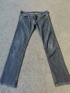 Dickies Y2K Women’s Skinny Jeans Size 30 Dark Denim “Gold Edition” Rare* - Picture 1 of 6