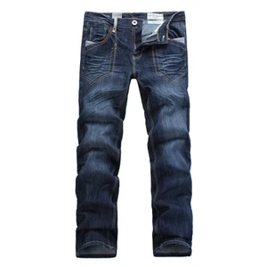 FOX JEANS Men's Taylor Regular Fit Straight Blue Denim Jeans SIZE 32-44 - Picture 1 of 9