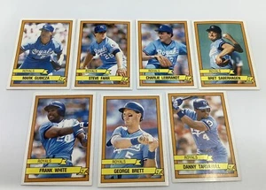 7 - 1989 Panini Baseball Stickers Kansas City Royals George Brett, Saberhagen + - Picture 1 of 4