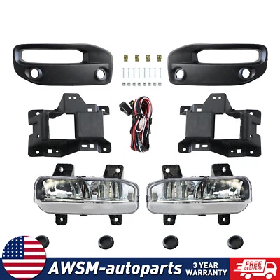 Front Bumper LED Fog Lights Driving Lamps For Dodge Ram 2500 3500 2019 2020-2023 Foto 1 de 4