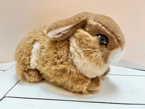 Natural Laydown Bunny Fiesta Brown Realistic Looking Rabbit Plush Stuffed 13" - Bild 1 von 7