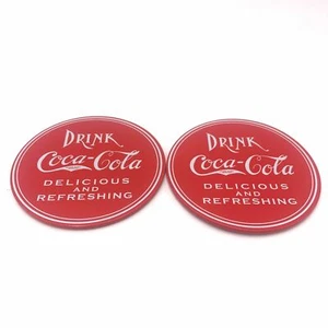 Coca-Cola Collectible Coke Coasters 2 pc - Picture 1 of 5