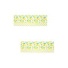  2 Pack Curtain Polyester Window Valance Floral Drapes Shade