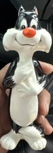 Seltene 1975 Vintage 6" Warner Bros Keramik Sylvester die Katze handbemalte Figur - Bild 1 von 1