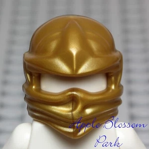 LEGO Ninjago Lloyd Golden NINJA MINIFIGURA ENVOLTURA DE CABEZA - Casco Gold Head Gear 70503 - Imagen 1 de 4