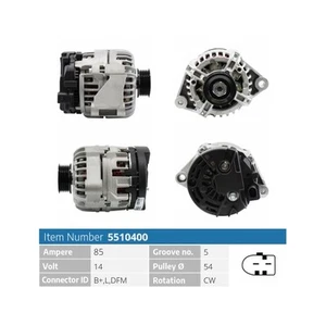 Alternator EB1661Q Q0004717V005 0986044490 111548002 0124225020 0111548002 - Picture 1 of 2
