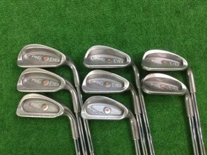 PING Eye 2 Stainless Steel  Irons #4-9,Pw,Sw(8Clubs)/ZZ LITE Steel/Flex:UI - Picture 1 of 6