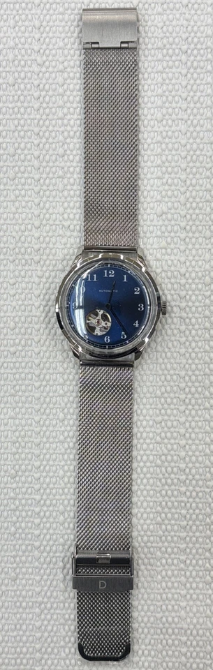 Reloj de Vestir De Colección 38.5mm Azul Mosela Corazón Abierto con Miyota 82S0 Hágalo Usted Mismo Watch Club Foto 1 de 4