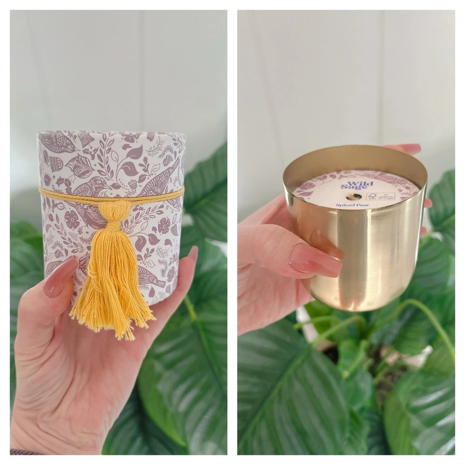 NWT Wild Sage Candle Spiced Pear Gift Box Boho Tassel Box Cabincore - Image 1 of 4