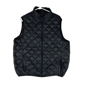 Hawke & Co Sport Performance Vest Men's Large Black Duck Down Puffer Packable - Picture 1 of 12