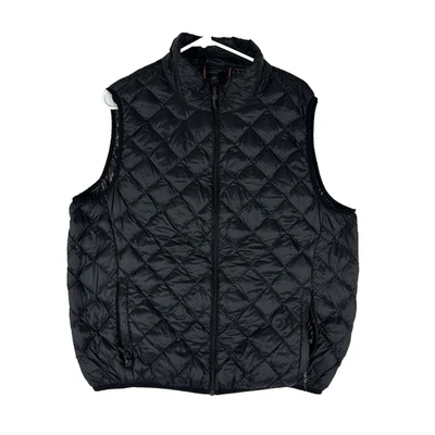Hawke & Co Sport Performance Vest Men's Large Black Duck Down Puffer Packable - Image 1 of 4