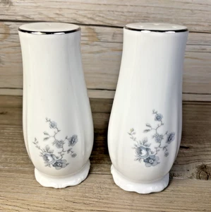 Johann Haviland Blue Garland Bavaria Germany Salt & Pepper Shakers 4" w/Stoppers - Picture 1 of 4