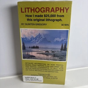 Lithography VHS Quinten Gregory 1991 Art Printmaking How I Made $25000 Sealed - Bild 1 von 6